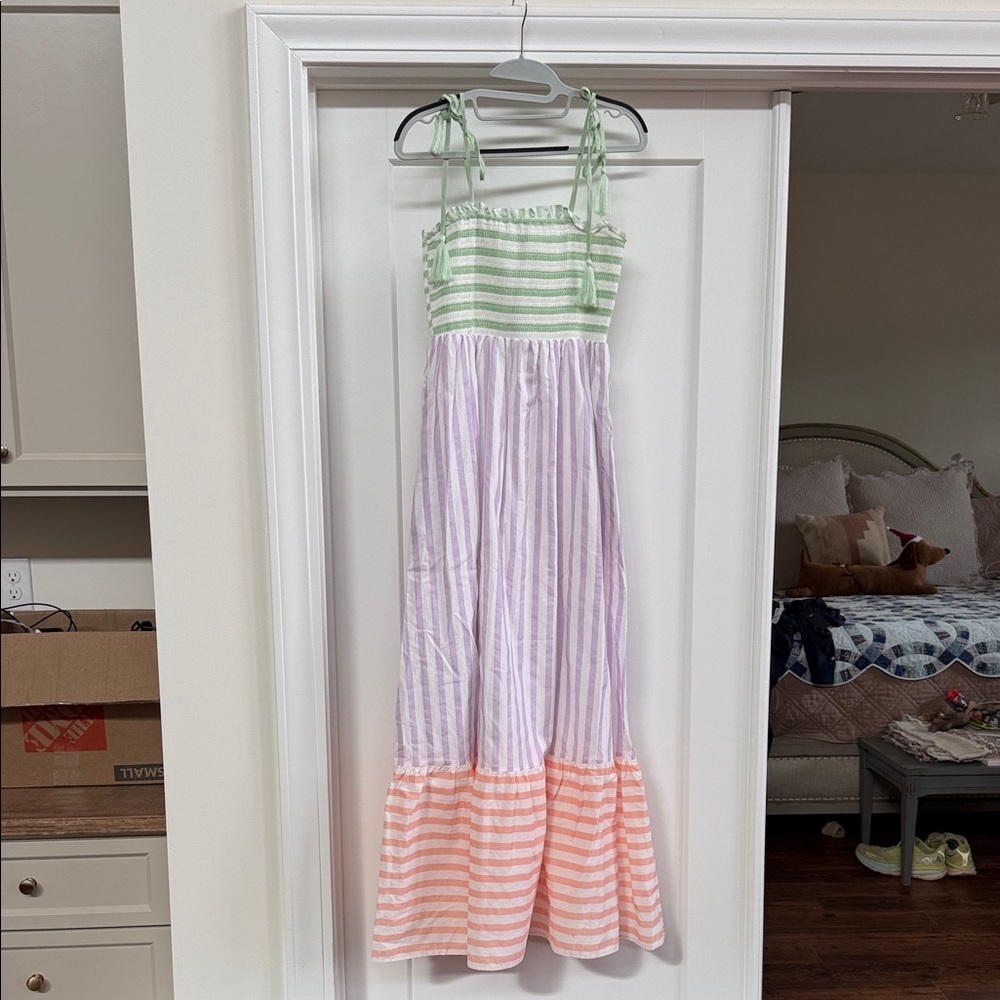 Striped Multicolor In February Maxi